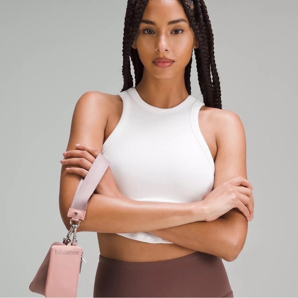 Lululemon Dual Pouch Wristlet- Pink Pastel/Twilight Rose